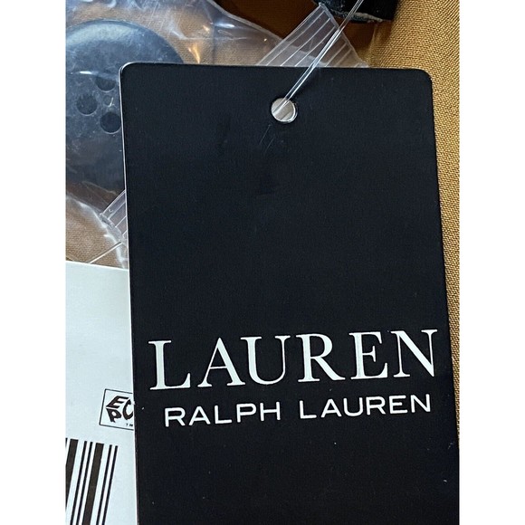 F. Ralph Lauren Leather Jacket Size 6 Brown Camel NWT $795 - Picture 10 of 11